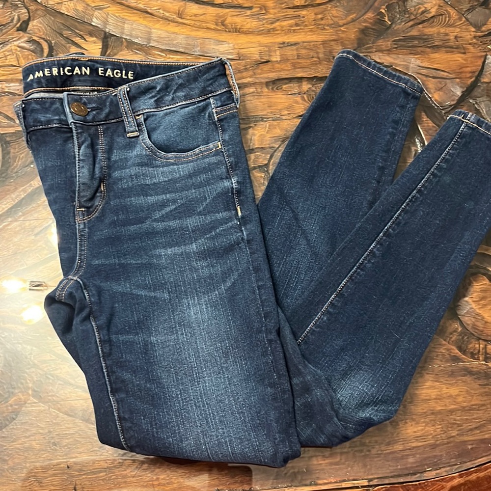 American eagle dream Jean jegging size 4 dark denim